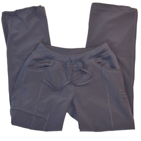 Cherokee Low Rise Straight Drawstring Scrub Pants - Picture 1 of 8